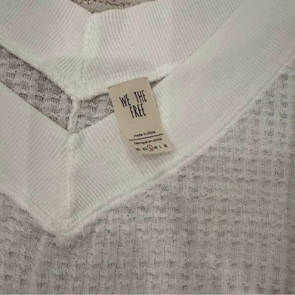 Free People We the Free South Size Thermal Top in Ivory - Size Small, Like New - Picture 5 of 6